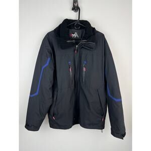 Men's Alpine Design Ski Snowboard Winter Waterproof Jacket w Removable Lining L